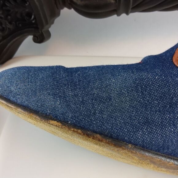 Ros Hommerson denim and leather flag loafers - Picture 15 of 17